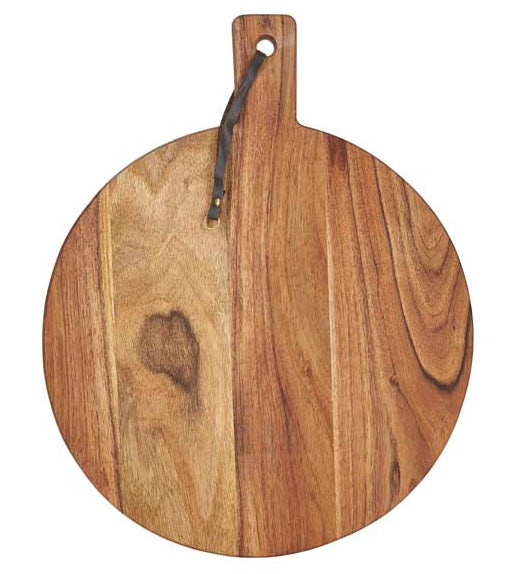 Bahne Interior rundt serveringsbræt, acaciatræ - 33x42 cm. - Bahne